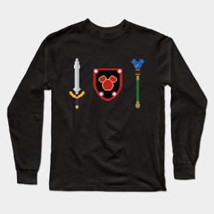 Kingdom Hearts Dream Weapons Pixel Art Long Sleeve T-Shirt